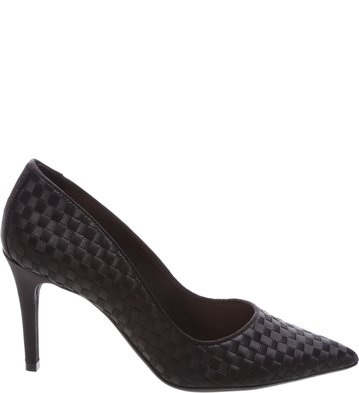 scarpin cetim preto