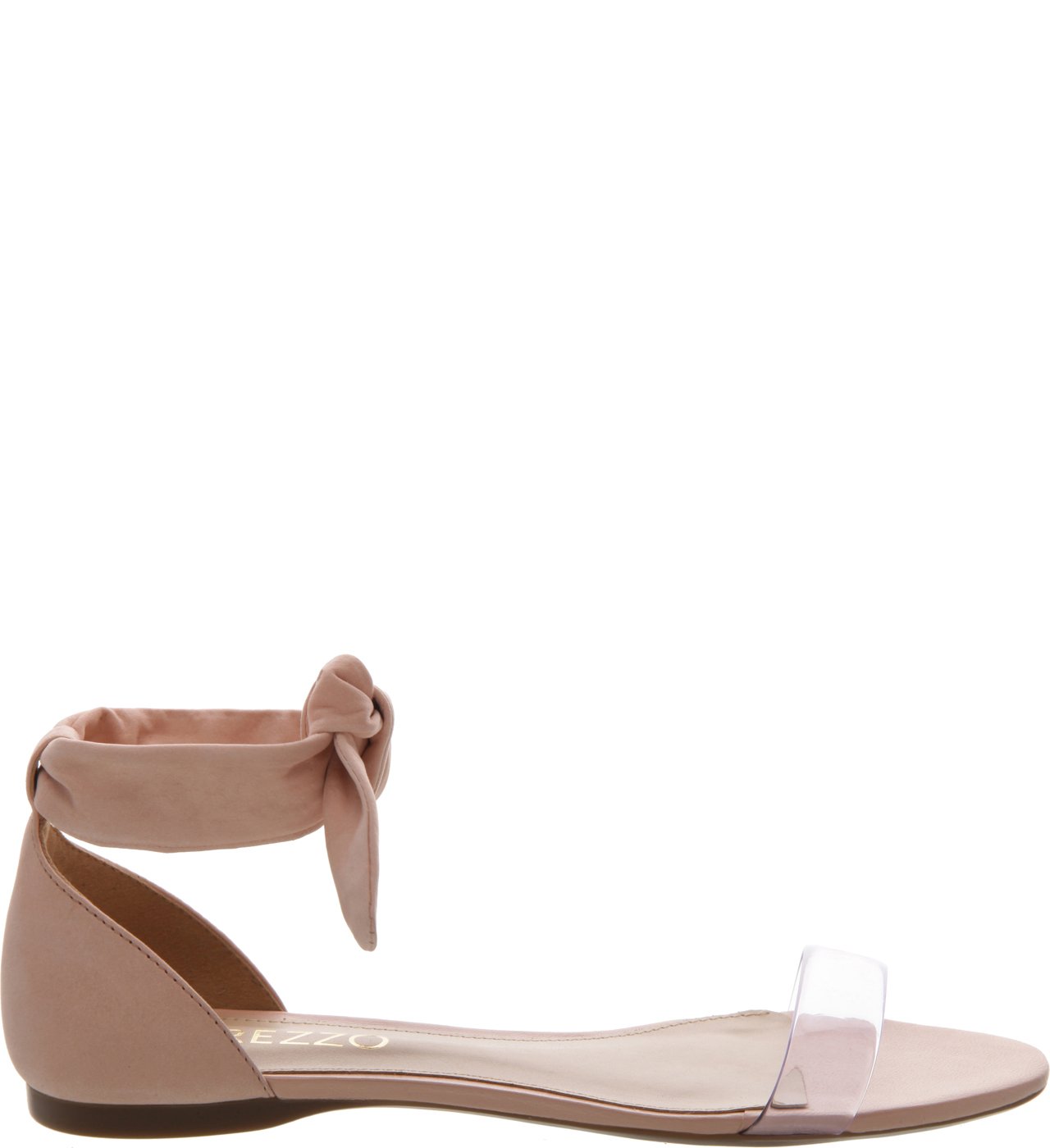 sandalia transparente rasteira