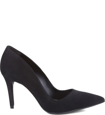 scarpin nobuck preto arezzo